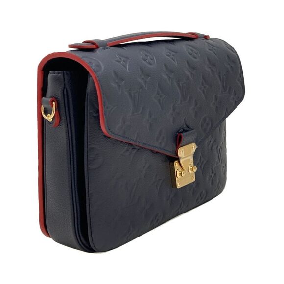 Louis Vuitton Shoulder Bag Pochette Metis MM Marine Rouge - Picture 2 of 8